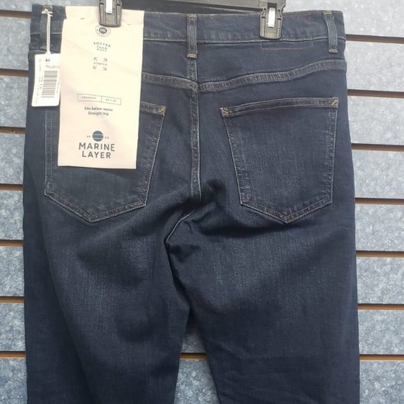 Marine Layer Mens Original Slim Fit Jean Dark